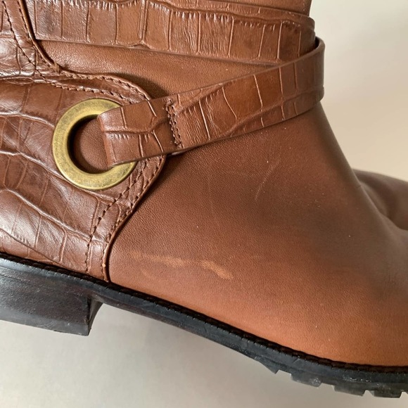 Antonio Melani leather boots brown tall riding 8.5.   💥🅕🅛🅐🅢🅗 🅢🅐🅛🅔💥 - Picture 8 of 16